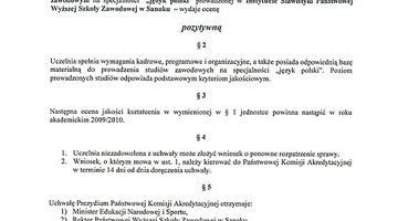 Certyfikaty akredytacyjne dla kierunku "filologia polska"