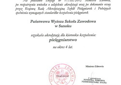 Certyfikat 17/II/2012